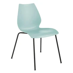 Stühle^Kartell Maui Stuhl Gestell Stahlrohr schwarz lackiert