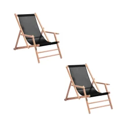 Stühle|Gartenstühle^Jan Kurtz Maxx Deckchair Liegestuhl 2er Set