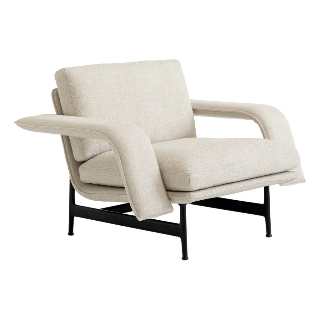 Sessel^&Tradition Meantime AV29 Lounge Chair Gestell schwarz