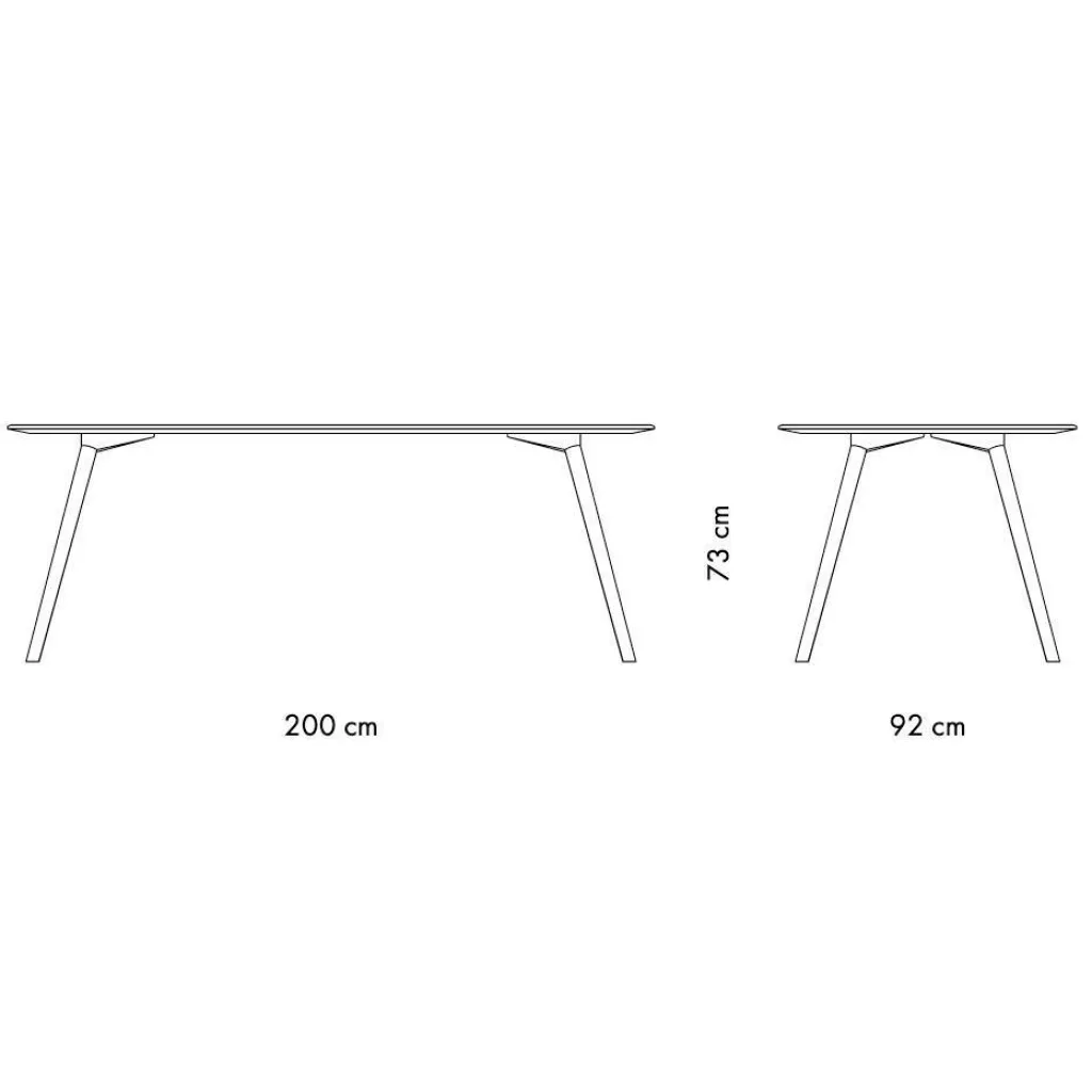 Tische^OUT Objekte unserer Tage Meyer Large Esstisch 200x92x73cm
