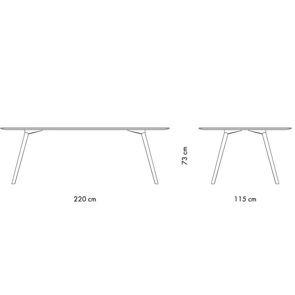 Tische|Esstische^OUT Objekte unserer Tage Meyer Oval Esstisch 220x115x73cm