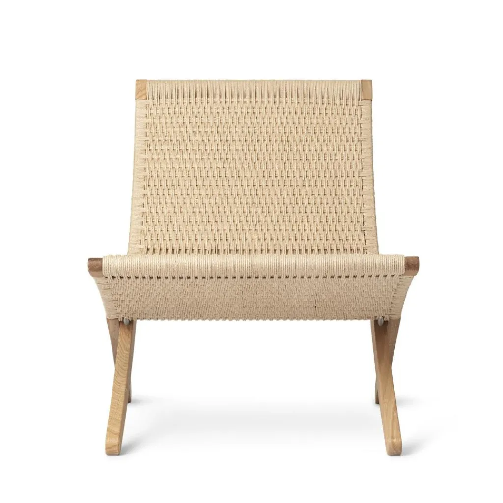 Sessel^Carl Hansen MG501 Cuba Chair klappbar mit Geflecht Papiergarn