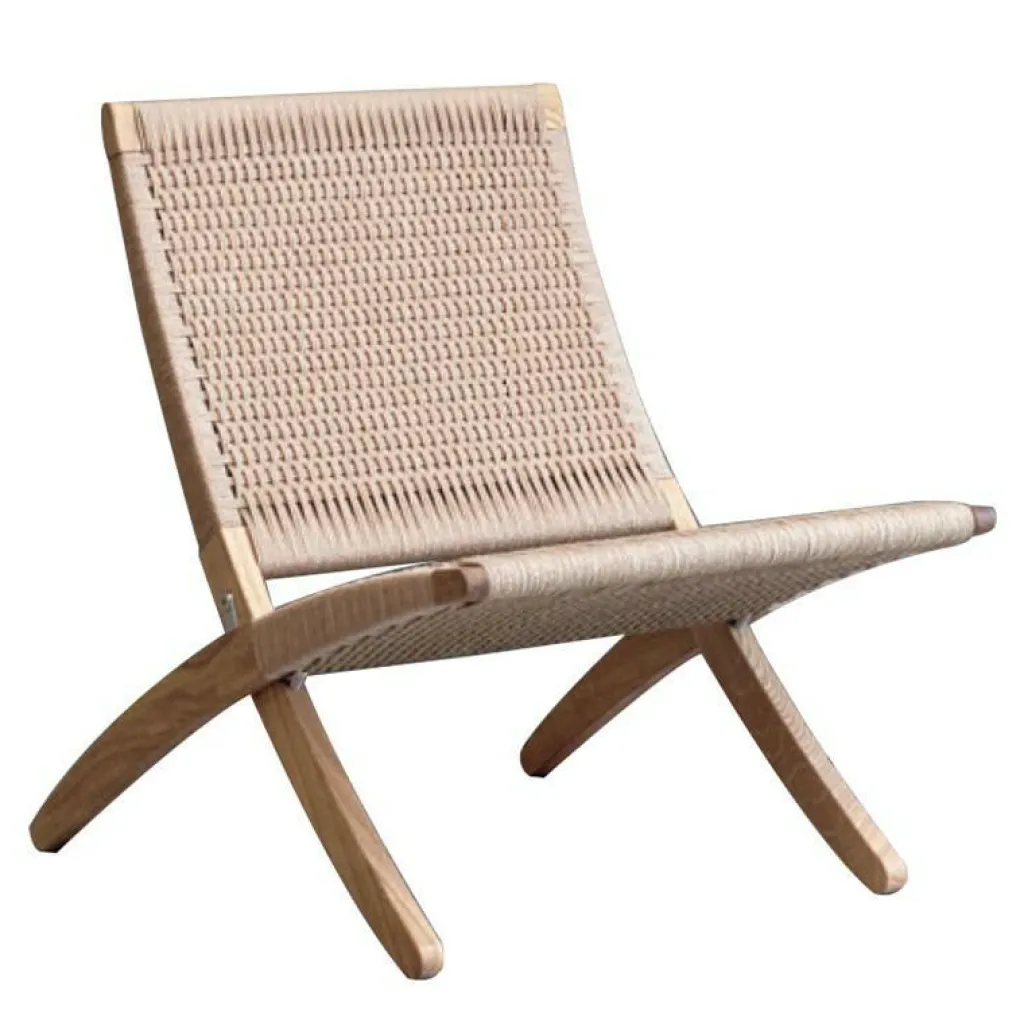 Sessel^Carl Hansen MG501 Cuba Chair klappbar mit Geflecht Papiergarn