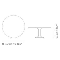 Muuto Midst Esstisch Ø160cm Linoleum| Tische|Esstische