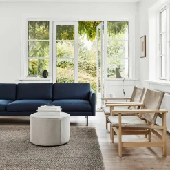 Poufs^Fredericia Mono Pouf Leinen