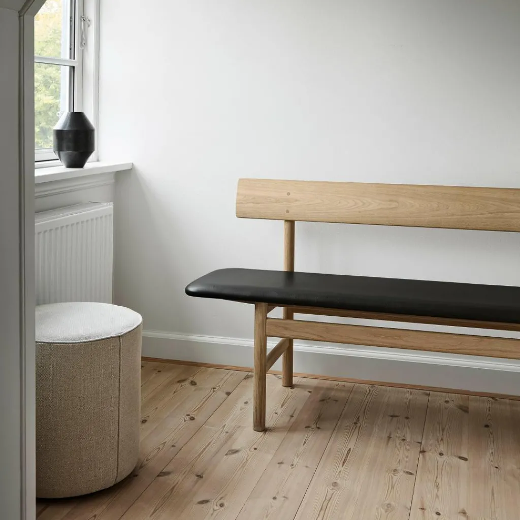 Poufs^Fredericia Mono Pouf Leinen