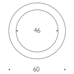 Wandleuchten^Ingo Maurer Moodmoon White R60 LED Wandleuchte