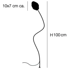 Catellani & Smith More F Außenstehleuchte H 100cm 3er Set| Außenstehleuchten|Außenstehleuchten