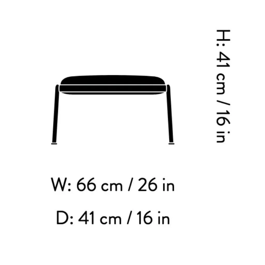 &Tradition Muno LN20 Fußhocker Leder| Hocker