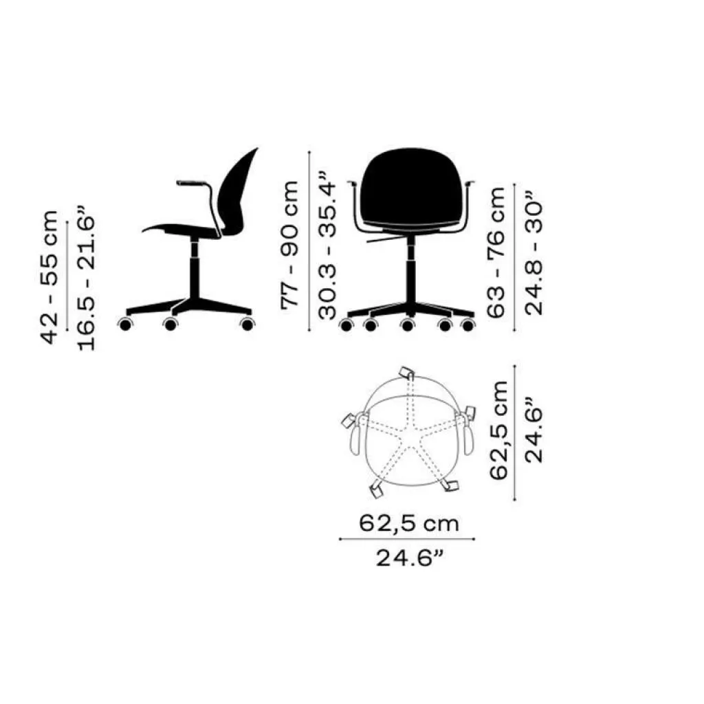 Fritz Hansen N02™ Recycle Drehstuhl| Bürostühle