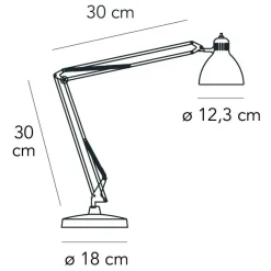 Fontana Arte Naska Small Schreibtischleuchte| Schreibtischleuchten