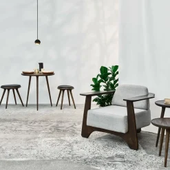 Hocker^Mater Niedriger Hocker Gestelll Eiche H 47cm