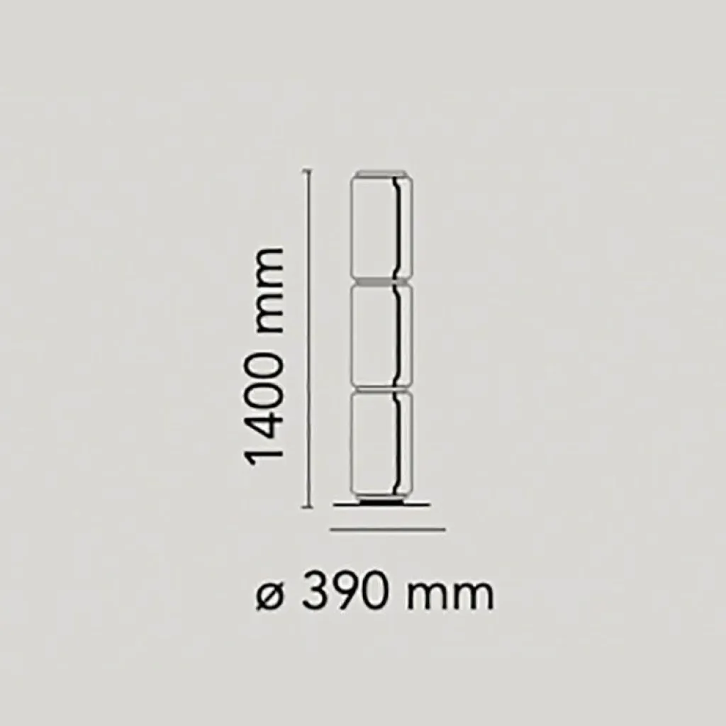 Stehleuchten^Flos Noctambule Low Cylinders Small Base LED Stehleuchte
