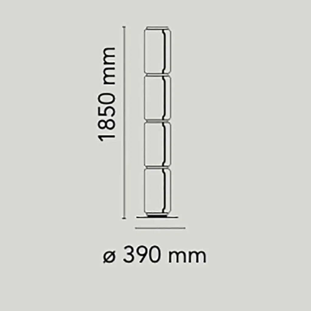 Stehleuchten^Flos Noctambule Low Cylinders Small Base LED Stehleuchte