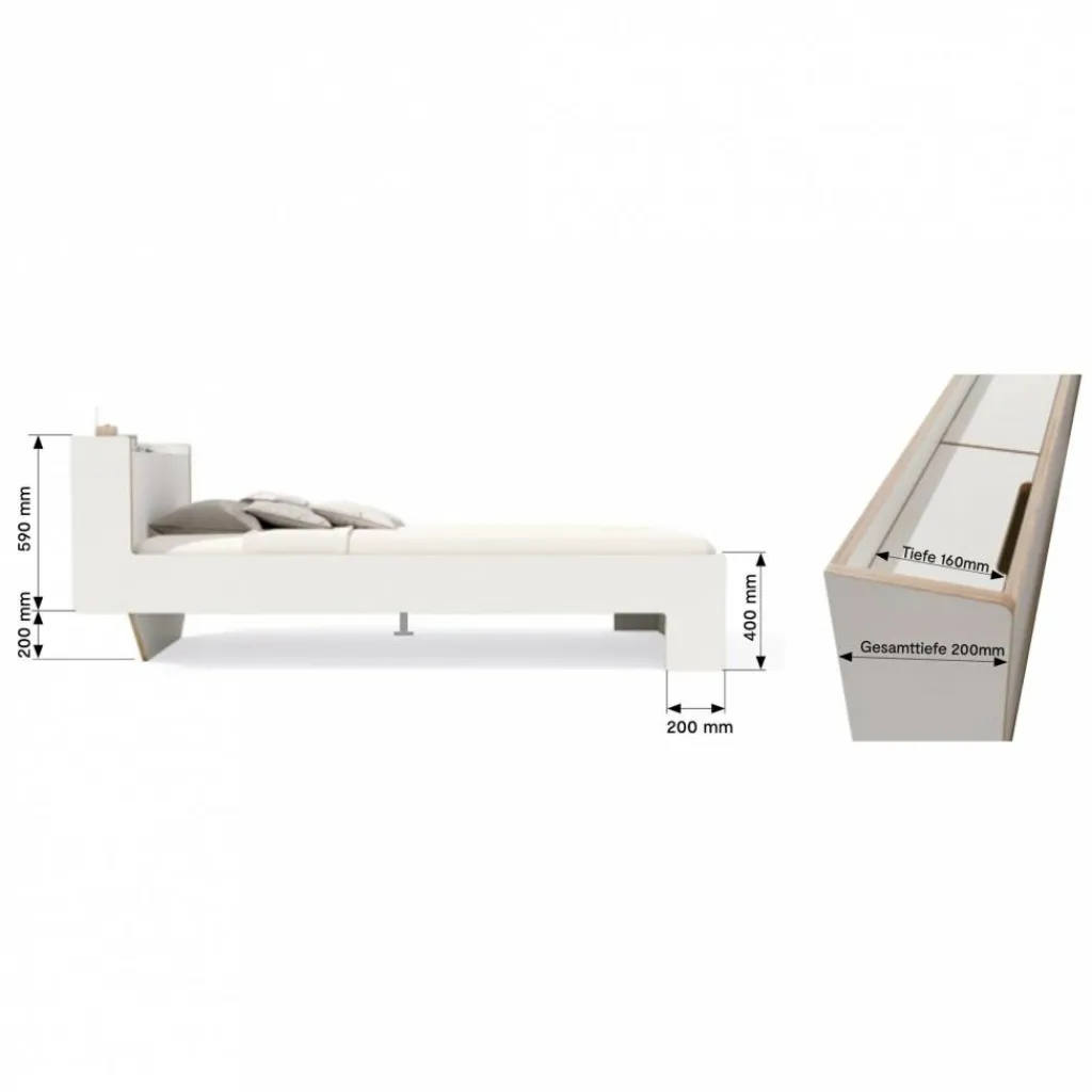 Müller Small Living Nook Doppelbett 160x200cm| Betten