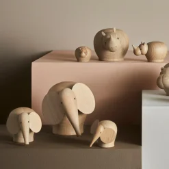 Figuren^Woud Nunu Elefant Holzfigur
