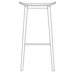 NORR 11 NY11 Barhocker 75cm| Barhocker