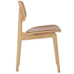 Stühle^NORR 11 NY11 Dining Chair Leder Gestell Eiche Natur