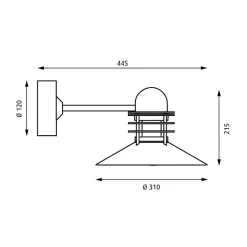 Deckenleuchten Außen|Deckenleuchten Außen^Louis Poulsen Nyhavn Außenwandleuchte