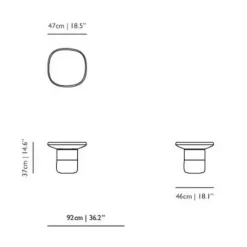 Tische^Moooi Obon Beistelltisch quadratisch hoch