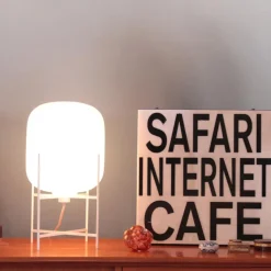 Nachttischleuchten^pulpo Oda Small Tischleuchte Gestell weiß