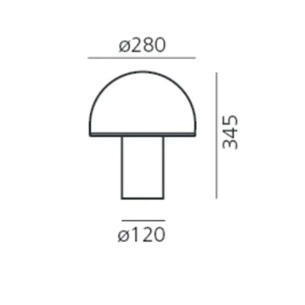 Tischleuchten^Artemide Onfale Tavolo Medio Tischleuchte