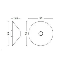 Badezimmerleuchten|Wandleuchten^HAY Ono Flush Mount Wandleuchte Ø35cm
