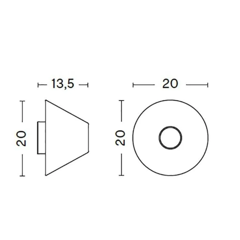 Badezimmerleuchten^HAY Ono Flush Mount Wandleuchte Ø20cm