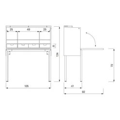 Tische|Sekretäre^ClassiCon Orcus Sekretär