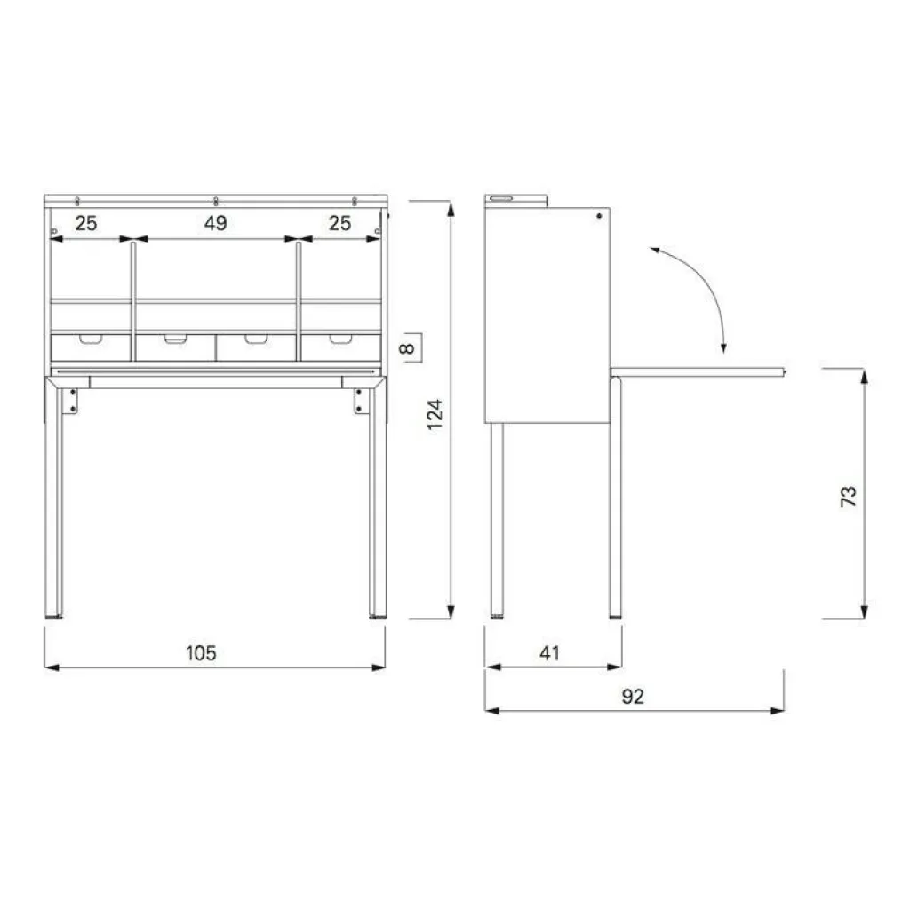 Tische|Sekretäre^ClassiCon Orcus Sekretär