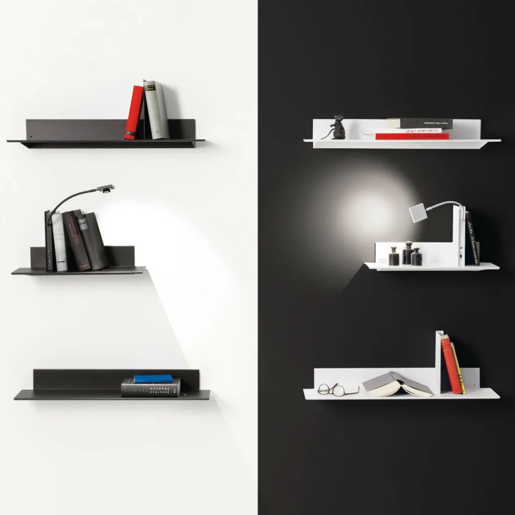 Wandleuchten^Ingo Maurer Oskar on the Shelf LED Regalleuchte mit Regal