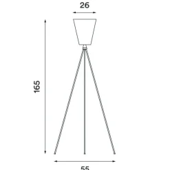 Stehleuchten^Northern Oslo Wood Stehleuchte Gestell Beige