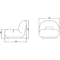 Sessel^Gubi Pacha Lounge Chair Gestell perlgold