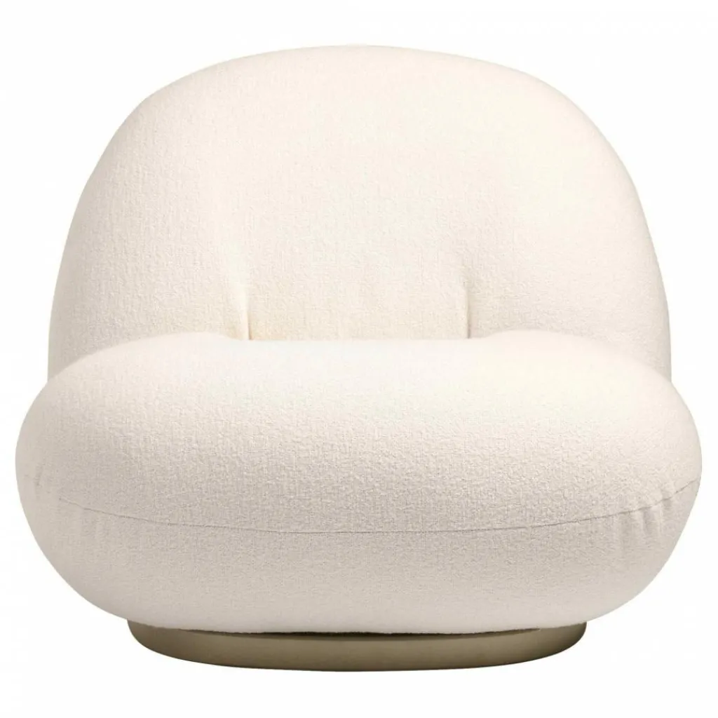 Sessel^Gubi Pacha Lounge Chair Gestell perlgold