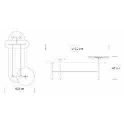 Beistelltische|Tische^&Tradition Palette JH7 Beistelltisch