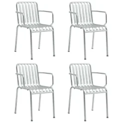 Stühle^HAY Palissade Gartenarmlehnstuhl Feuerverzinkt 4er Set