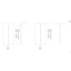 Lapalma Panco Eckelement 106-108cm| Tische