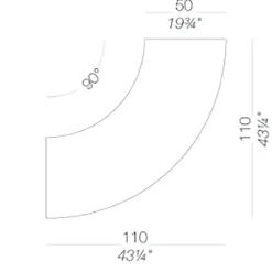 Lapalma Panco Eckelement 106-108cm| Tische