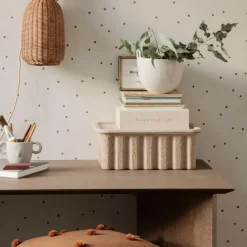 Ferm Living Paper Pulp Box 2er Set| Aufbewahrungsboxen