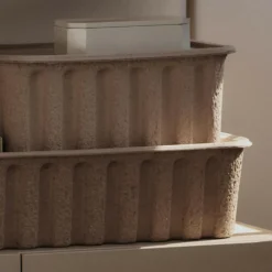 Ferm Living Paper Pulp Box 2er Set| Aufbewahrungsboxen
