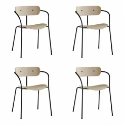 &Tradition Pavilion AV2 Armlehnstuhl 4er Set| Stühle