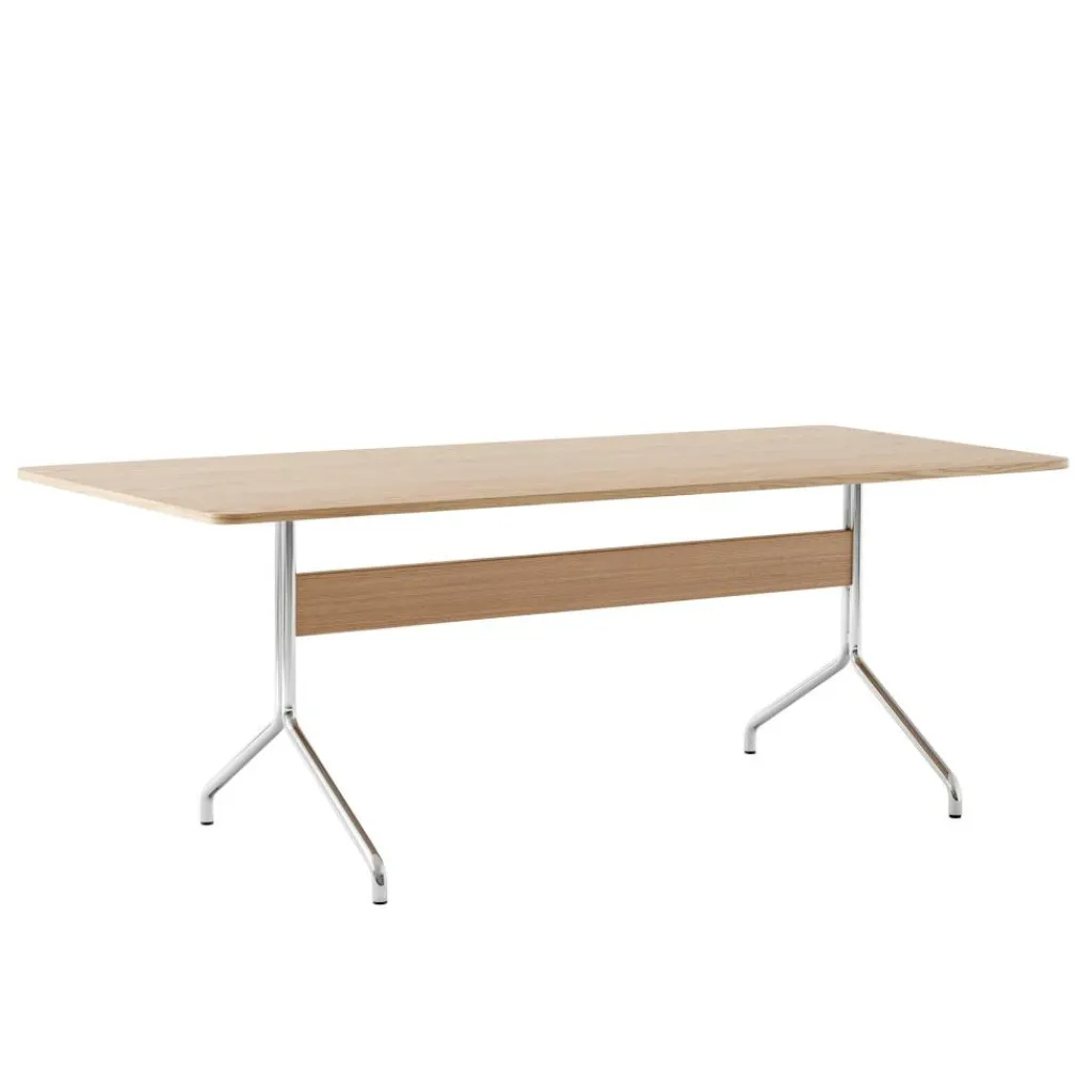 &Tradition Pavilion AV19 Esstisch 90x200cm Gestell chrom| Esstische