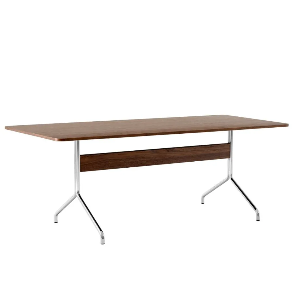 &Tradition Pavilion AV19 Esstisch 90x200cm Gestell chrom| Esstische