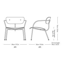 Sessel^&Tradition Pavilion AV5 Lounge-Sessel