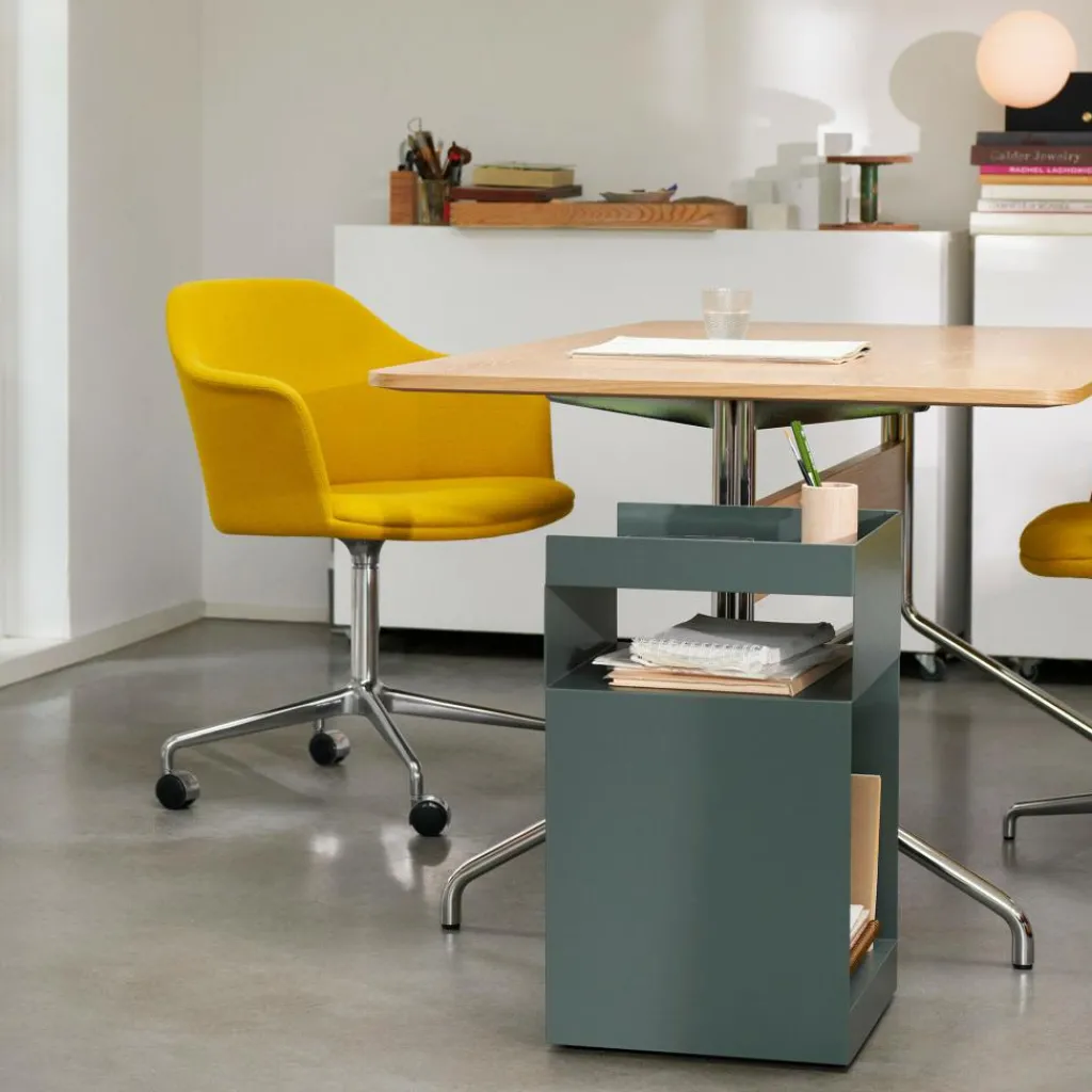 &Tradition Pavilion AV18 Schreibtisch 90x160cm Gestell chrom| Tische