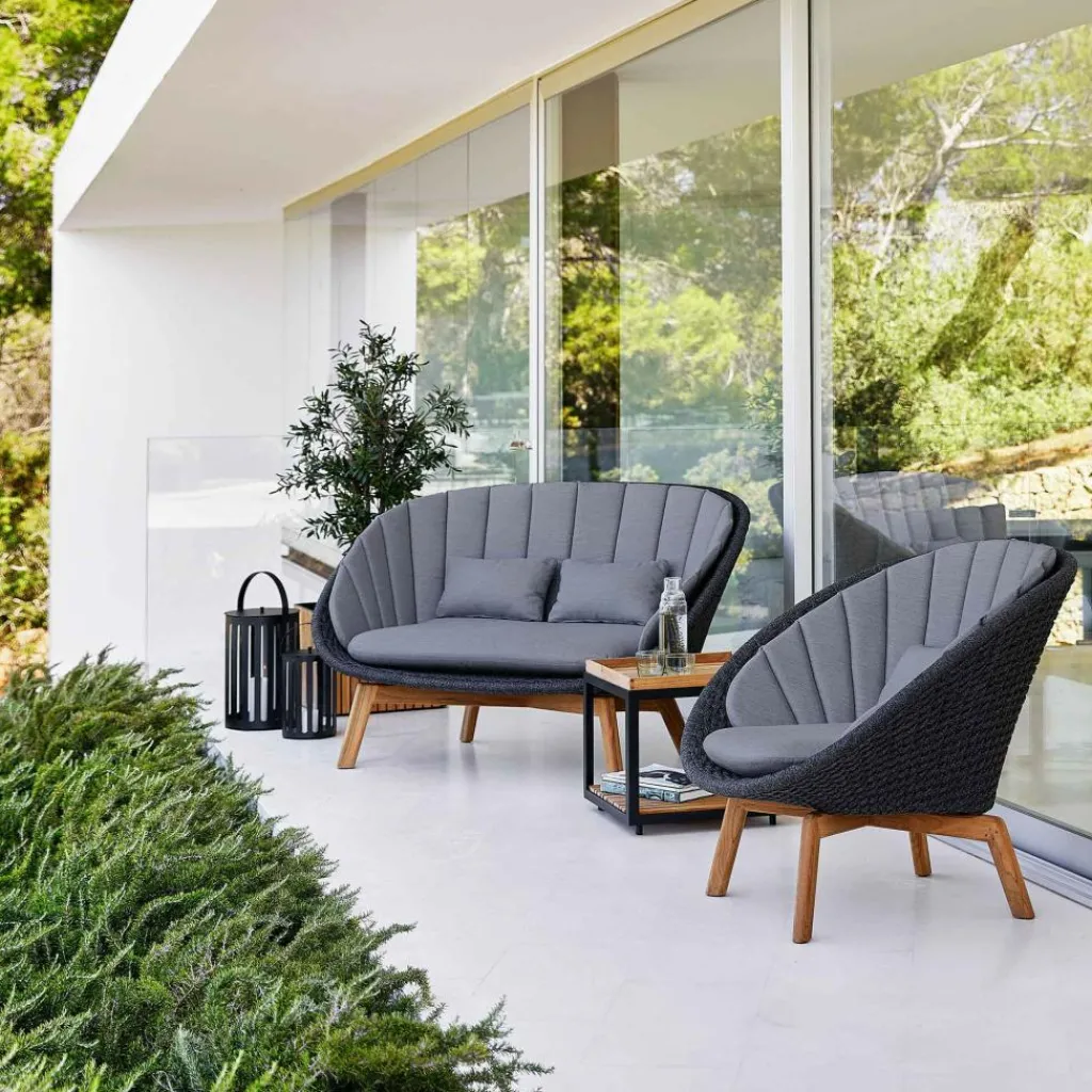Outdoor-Sofas & Sessel^Cane-Line Peacock Lounge Gartensessel