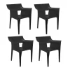 Vondom Pedrera Armlehnstuhl 4er Set| Stühle|Gartenstühle