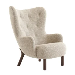 Sessel^&Tradition Petra VB3 Lounge Chair Gestell Walnuss