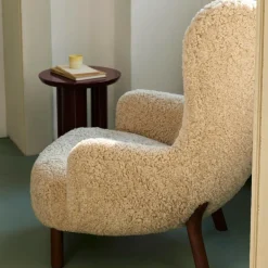 Sessel^&Tradition Petra VB3 Lounge Chair Gestell Walnuss