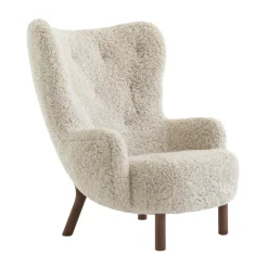 Sessel^&Tradition Petra VB3 Lounge Chair Gestell Walnuss